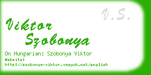 viktor szobonya business card